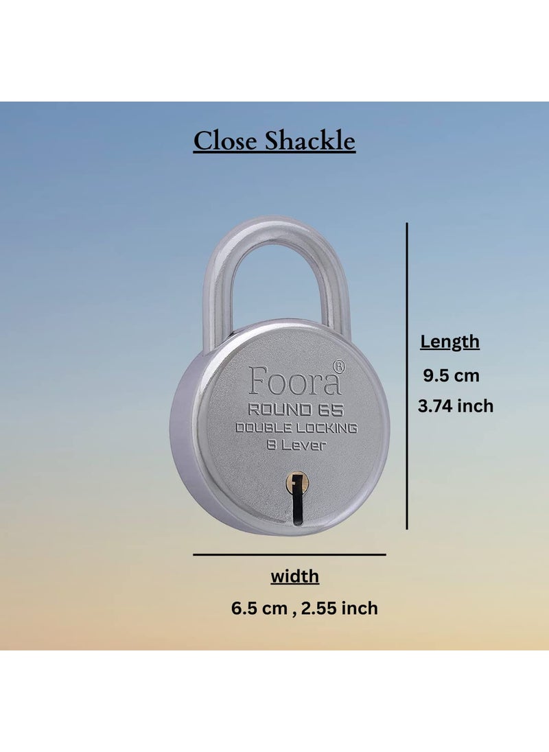 Foora Foora Same Key Lock Set 24 Padlocks with 10 Common Key Multiple Lock with Single Key for Home Security  - Image 4