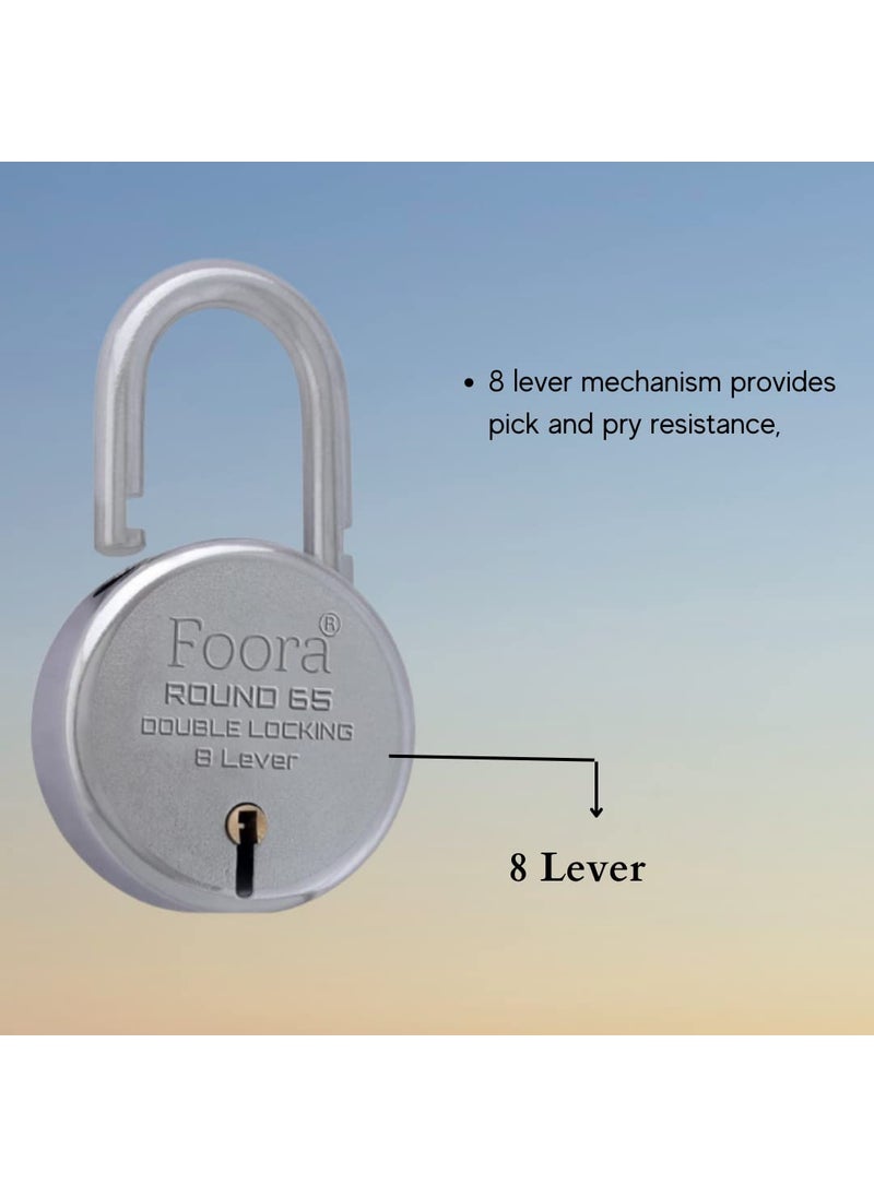 Foora Foora Same Key Lock Set 24 Padlocks with 10 Common Key Multiple Lock with Single Key for Home Security  - Image 3