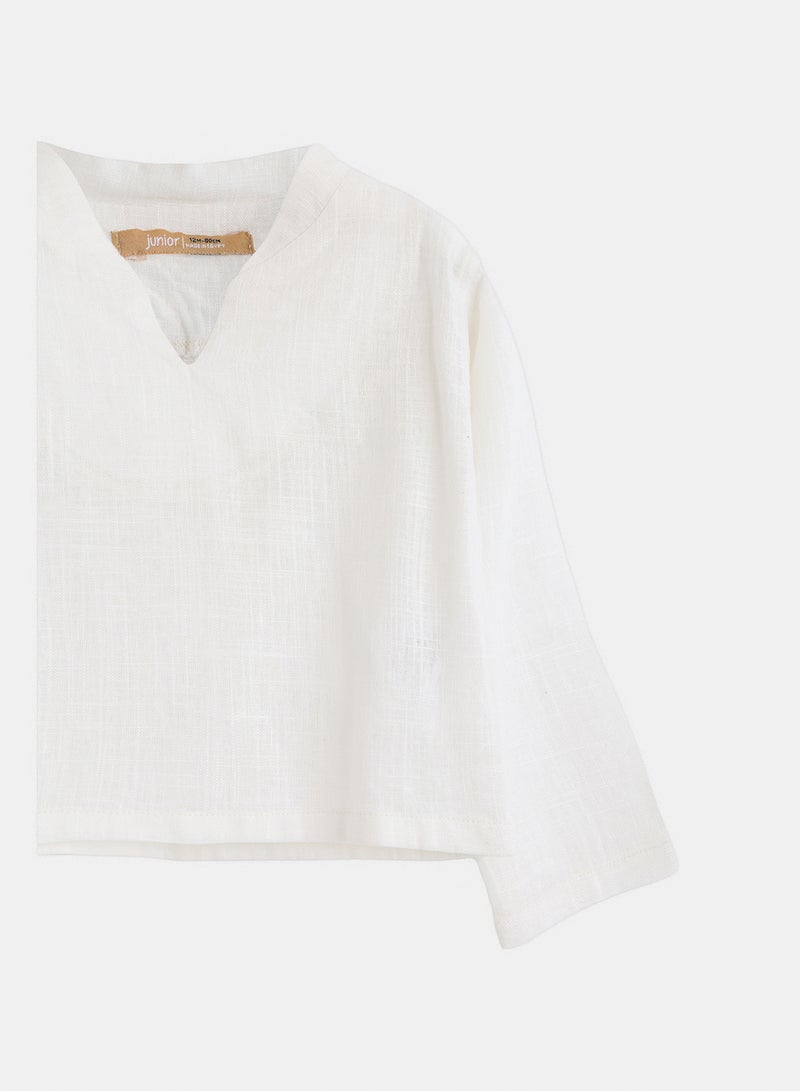 Junior Baby Boys V-Neck Shirt - Image 2
