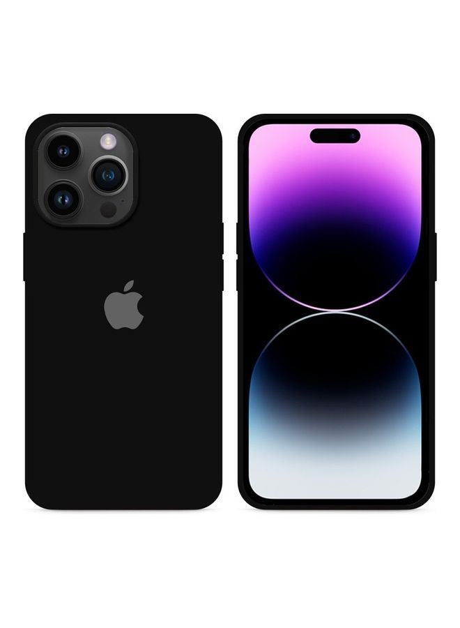 نيبمينينت غطاء حماية خلفي رفيع للغاية ومرن ومضاد للصدمات يوفر للهيكل بالكامل من الجل السائل والسيليكون لهاتف آيفون 14 برو ماكس مقاس 6.7 بوصة أسود - Image 3