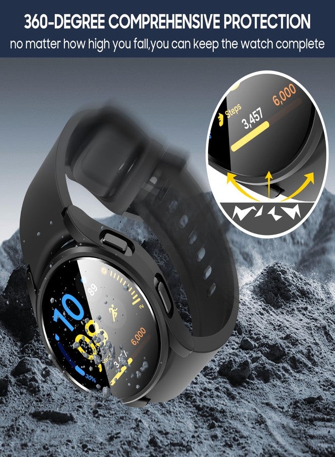 Suoman 5+5 Pack Screen Protector for Samsung Galaxy Watch FE 40mm Case,HD Screen Protector+ All-Round PC Matte Protector Cover Set for Galaxy Watch FE 40mm - Image 3