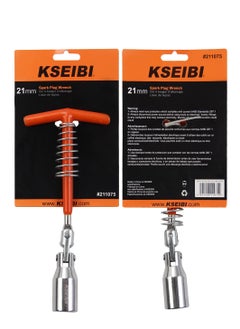 KSEIBI Spark Plug Wrench 21mm with Swivel Socket & Rubber Grip – Universal Fit for Cars, Motorcycles, and Small Engines  - Image 5