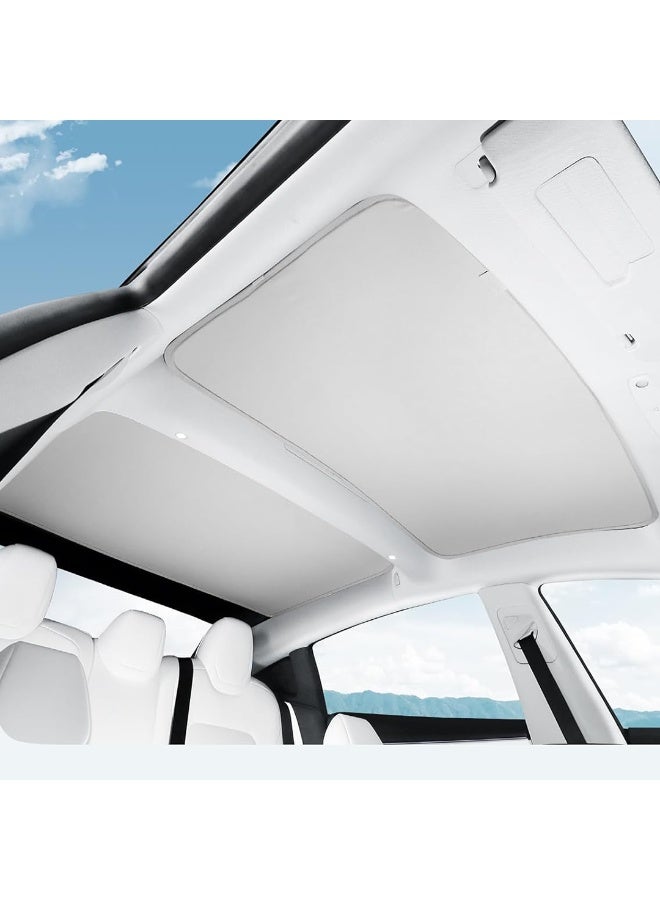 HPS Roof Window Sunshade for Tesla Model 3 Highland 2024 – Ice Crystal Coated Glass Roof Sun Heat Shade - Image 1