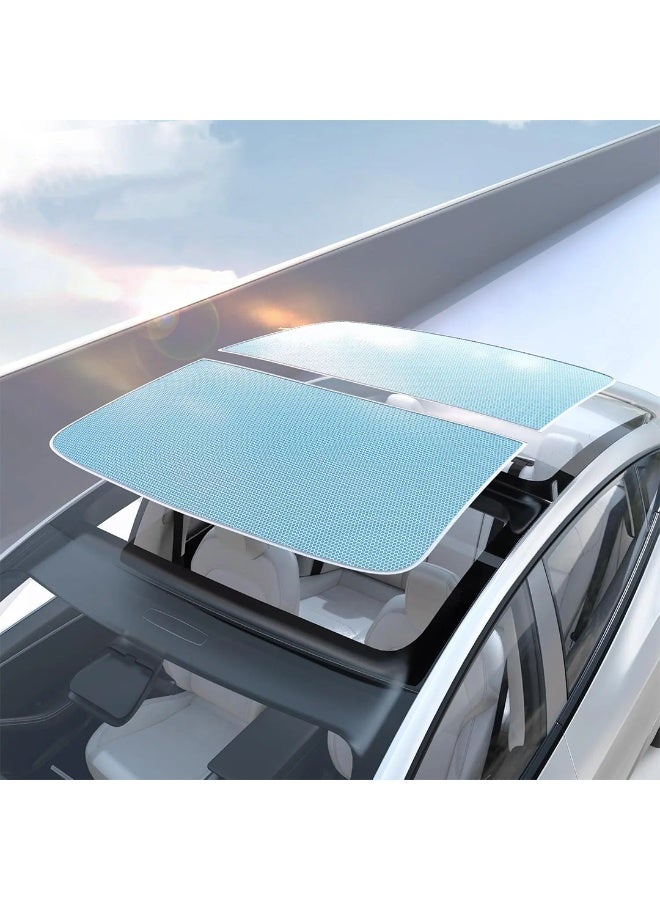 HPS Roof Window Sunshade for Tesla Model 3 Highland 2024 – Ice Crystal Coated Glass Roof Sun Heat Shade - Image 2