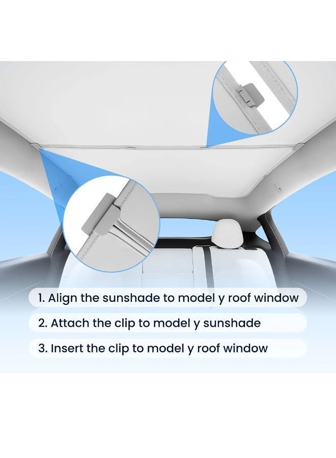 HPS Roof Window Sunshade for Tesla Model 3 Highland 2024 – Ice Crystal Coated Glass Roof Sun Heat Shade - Image 5