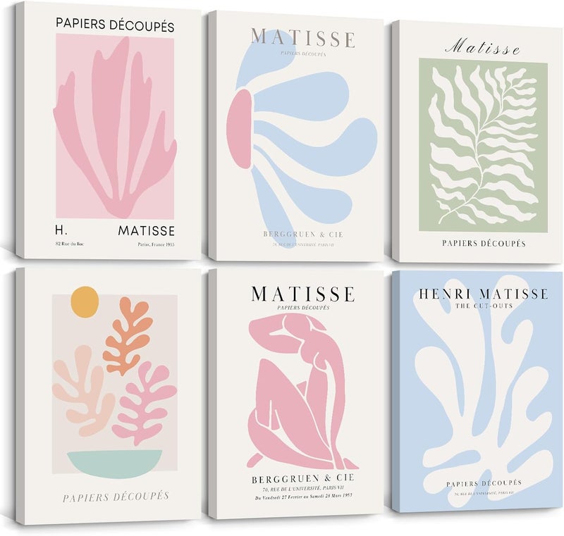 Youillne Henri Matisse Wall Art Prints - Set of 6 - Image 1