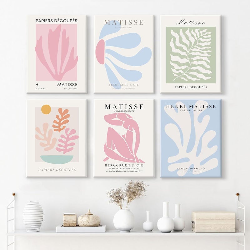 Youillne Henri Matisse Wall Art Prints - Set of 6 - Image 5