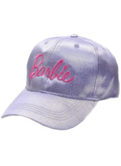 Barbie 2023 Barbie Purple Beanie Hat , Cap Snapback Baseball Cap with Pink Embroidered Barbie Logo  - Image 1