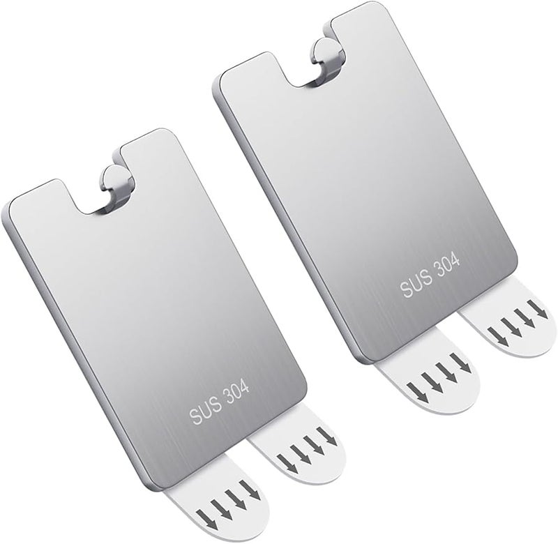 خطاف حائط من الفولاذ المقاوم للصدأ بدون حفر، أجهزة تعليق إطارات الصور سريعة الإعداد، محمولة للاستخدام المنزلي - Image 1