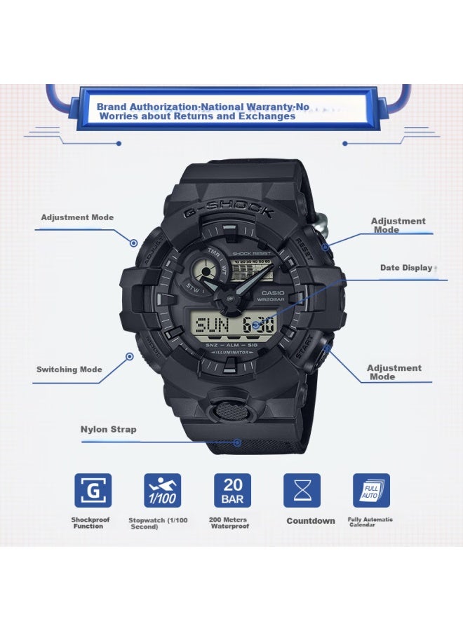 Casio G-Shock Men'S Sports Electronic Watch Ga-700Bce-1A - Image 2
