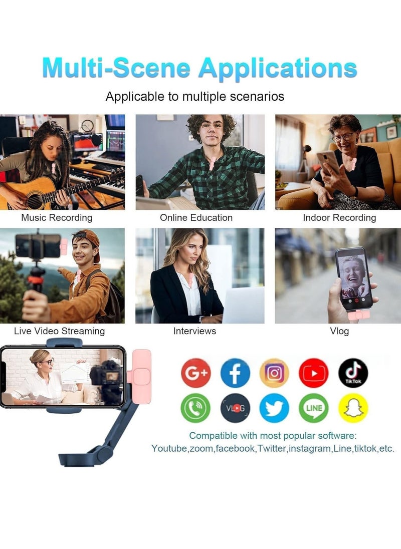 M MIAOYAN Wireless Lavalier Microphone 3-in-1 New Model With Three Connectors Mini Microphone  - Image 3