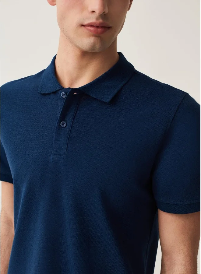 او في اس Ovs Two-Pack Cotton Pique Polo Shirts