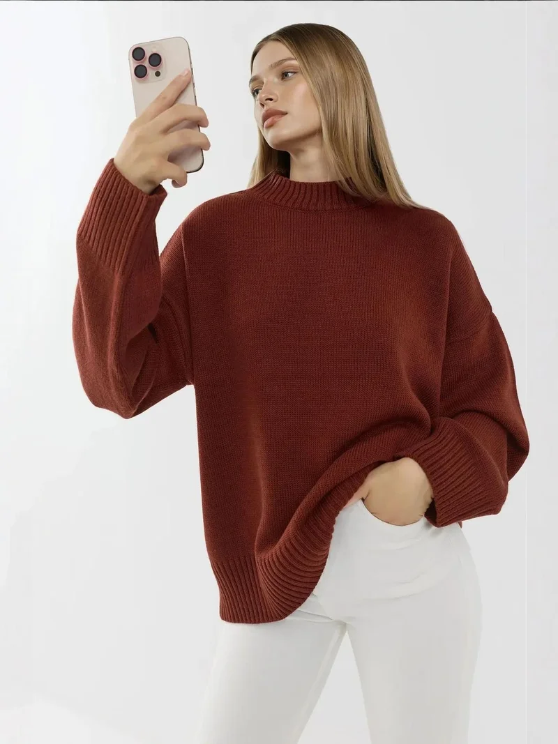 HICCUP Crew Neck Cozy Sweater