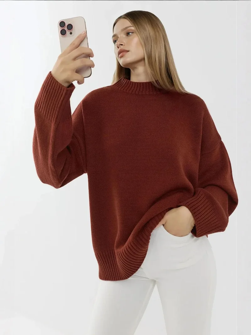 HICCUP Crew Neck Cozy Sweater