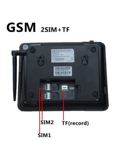 Generic Landline Telephone with FM Radio, GSM Support, SIM Card Slot, Caller ID, Hands-Free Functions, Quadband, SMS Function for Home, Hotel, Office, Black  - Image 3