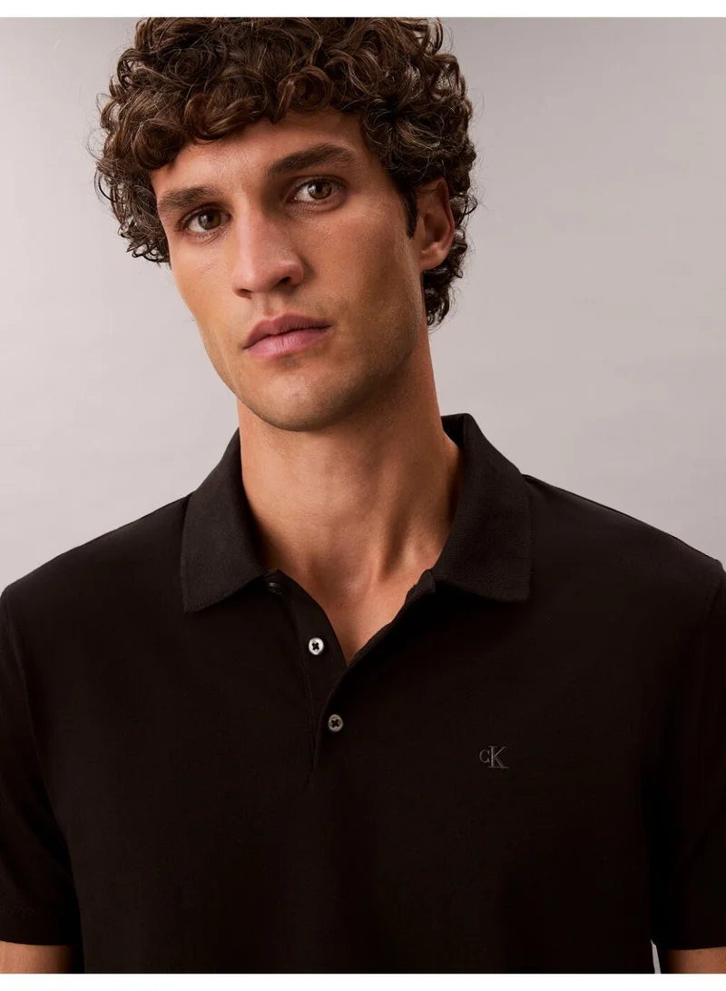 CALVIN KLEIN Cotton Sretch Slim Fit Polo Shirt