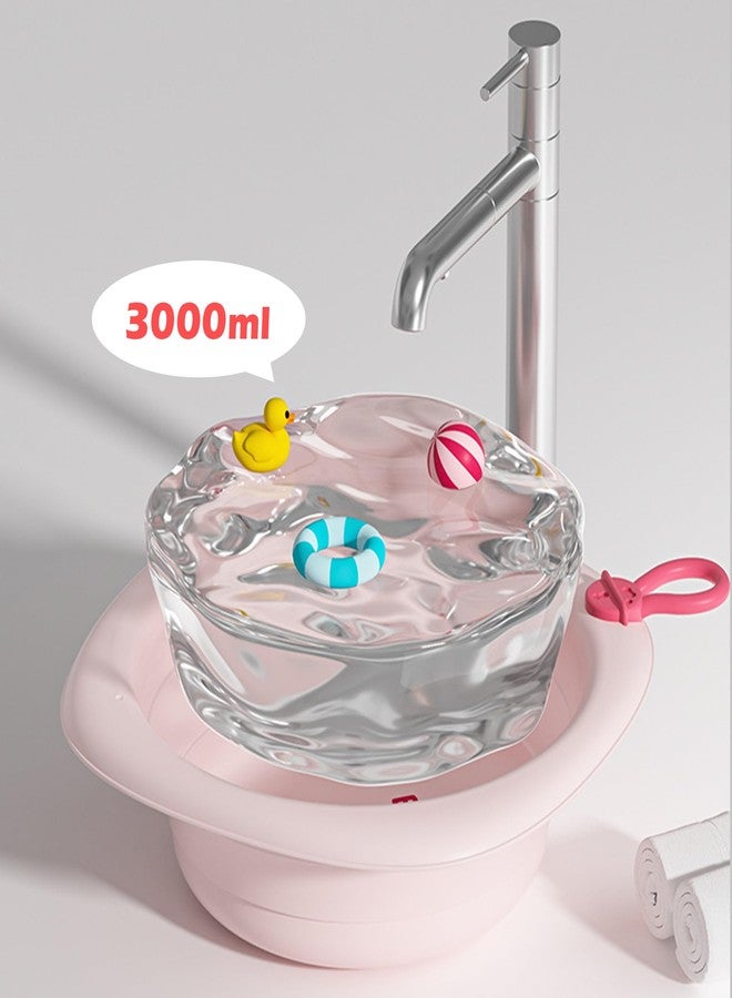 Bellglee 3-Pack Collapsible Wash Basin Set, Portable Foldable Plastic Basins for Baby Bottles, Kids, Camping, Travel, and Laundry - Image 2