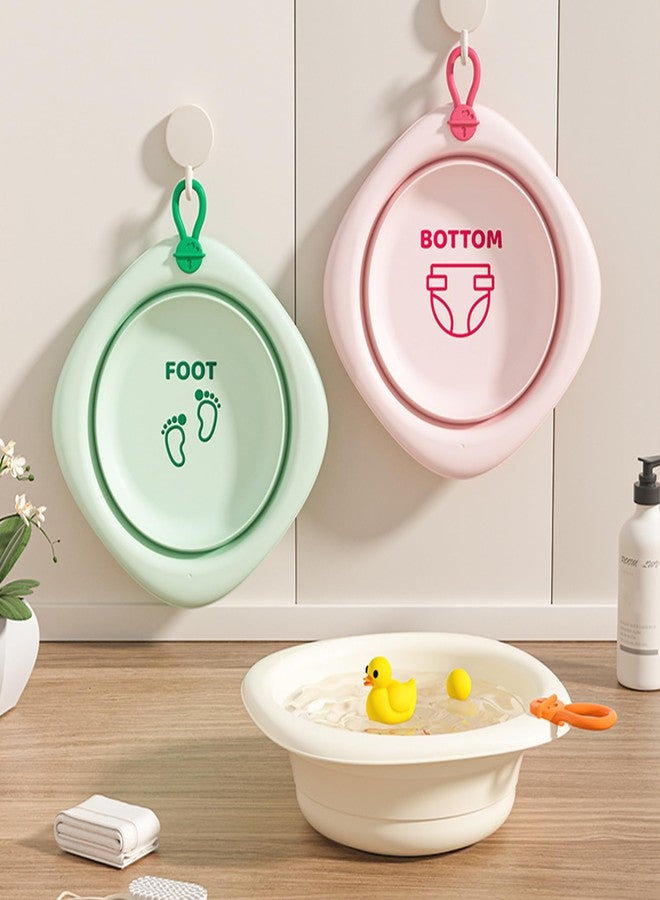Bellglee 3-Pack Collapsible Wash Basin Set, Portable Foldable Plastic Basins for Baby Bottles, Kids, Camping, Travel, and Laundry - Image 4