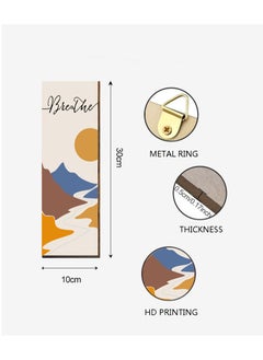 FASHION HOME 4 Panels Home Decor Rustic Wooden Framed Wall Art Print Artwork on Natural Wood Picture Painting for Room  - Image 2