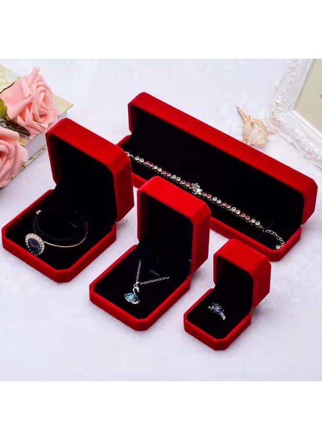 FAYADA Long Velvet Chain Necklace Gift Box, red Bracelet Storage Case, Jewellry Display Box for Wedding, Engagement,Proposal, Birthday and Anniversary - Image 4