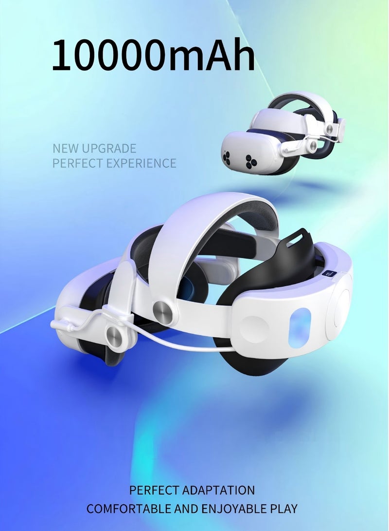 Head Strap with 10000mAh Battery for Meta Quest 3/Quest 3s