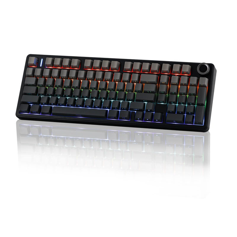 EPOMAKER X AULA F99 PRO Wireless Gaming Keyboard, Hot Swappable Custom Keyboard, 2.4GHz/Type-C/BT5.0 Mechanical Keyboard with 8000mAh Battery, RGB Backlit Gaming Keyboard (Black Gradient) - Image 1