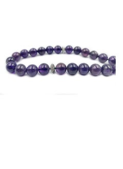 REBUY REBUY Islamic Tasbih Natural Amethyst Stone Misbaha Rosary Tasbeeh  - Image 2