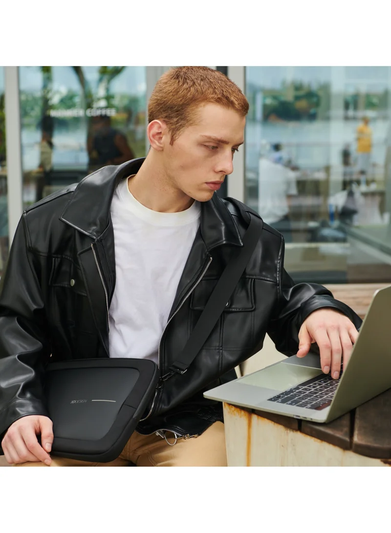 XD DESIGN 16" Laptop Bag | 360 ̊ Impact Protection Lightweight Bag, Water Repellant, Waterproof Zipper, Dual Foam Padding, for Apple MacBook Pro 16" and similar size Laptops - Black