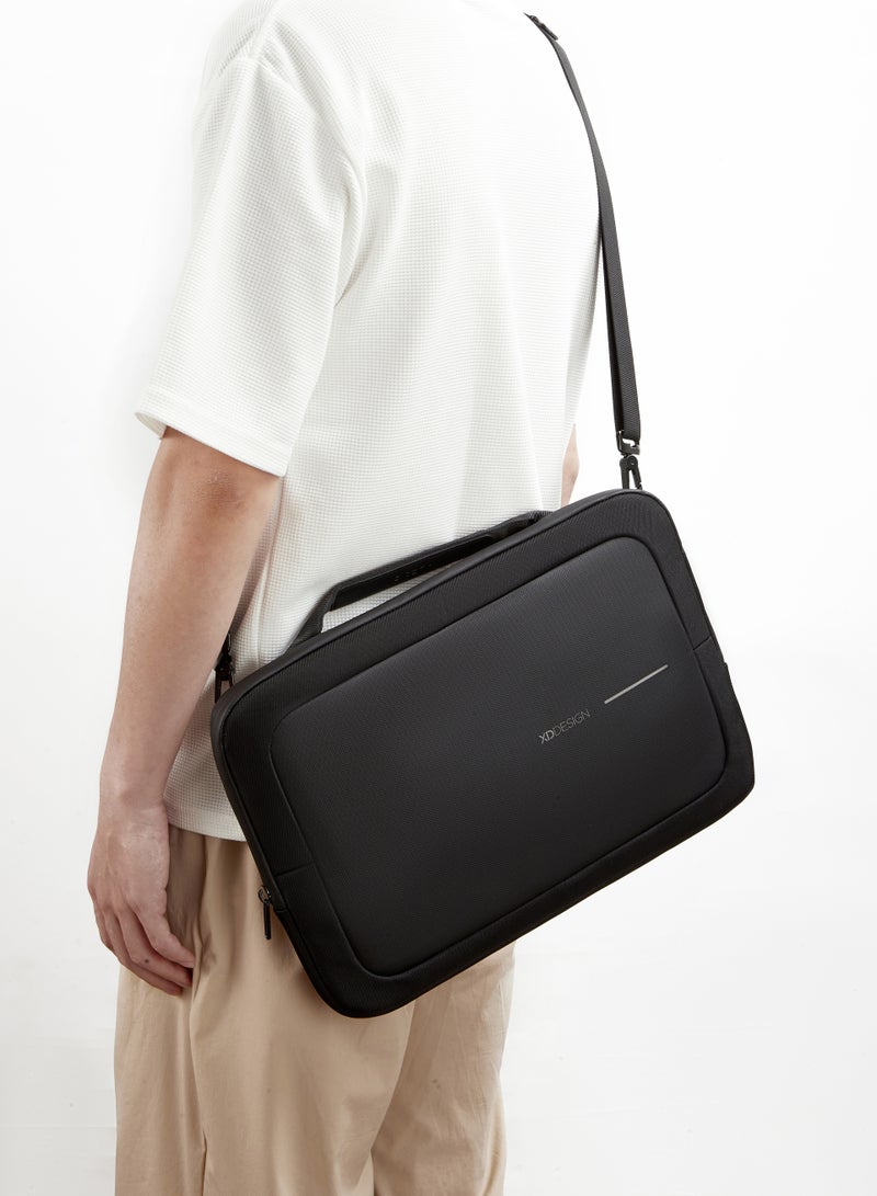 XD DESIGN 16" Laptop Bag | 360 ̊ Impact Protection Lightweight Bag, Water Repellant, Waterproof Zipper, Dual Foam Padding, for Apple MacBook Pro 16" and similar size Laptops - Black - Image 5