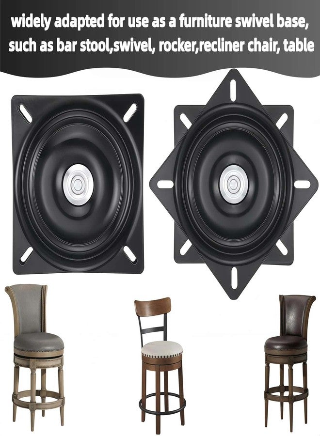 Tllsdss 6Inch Heavy Duty Bar Stool Swivel Plate,Chair Base with Solid Ring of Ball Bearings, 400lbs Capacity Replacement Seat Parts Lazy Susan Hardware for Barstools Recliner Chair Boat 2 Pack - Image 3
