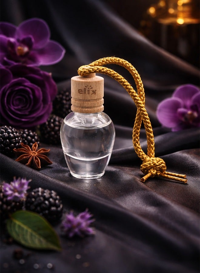 معطر جو معلق للسيارة برائحة الكرز، زجاجة معطرة، عطر سائل يدوم طويلاً، غير سام وخالٍ من الكحول، غطاء خشبي مانع للتسرب، مزيل للروائح في السيارة والمنزل والمكتب وغرفة النوم، معطر داخلي مناسب لجميع الفصول. - Image 1