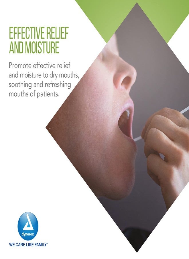 Dynarex Unflavored Oral Swabsticks, Cotton Swabs that Gently Clean, Moisten, and Refresh Mouth, Teeth, and Gums, Individually Wrapped - 1 Box of 250 - Image 5