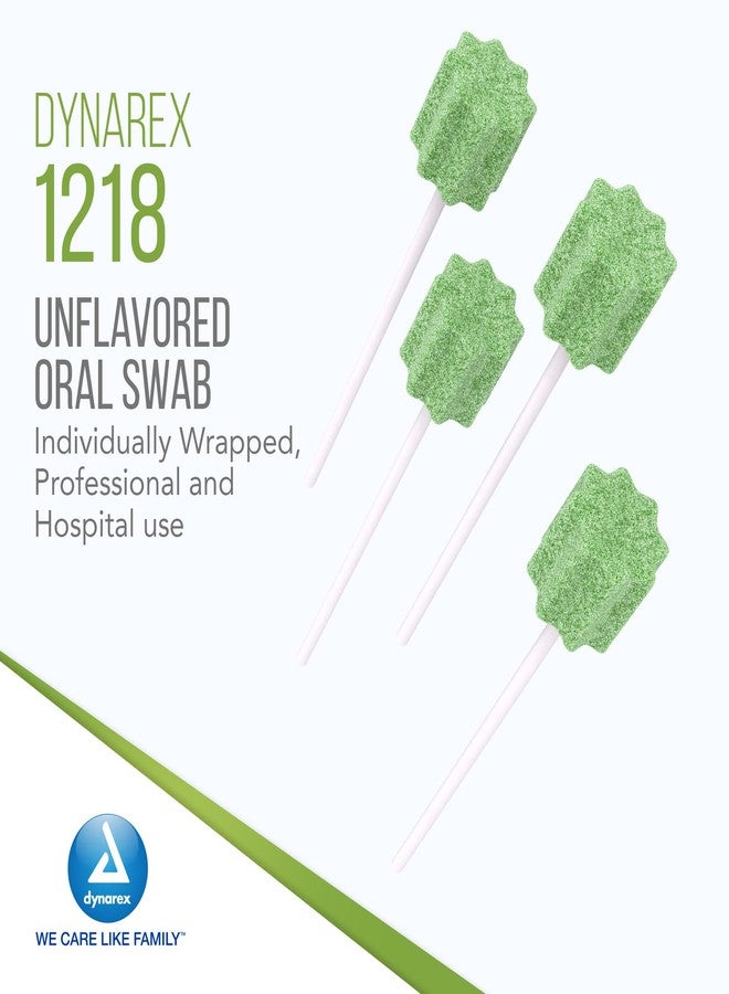 Dynarex Unflavored Oral Swabsticks, Cotton Swabs that Gently Clean, Moisten, and Refresh Mouth, Teeth, and Gums, Individually Wrapped - 1 Box of 250 - Image 2