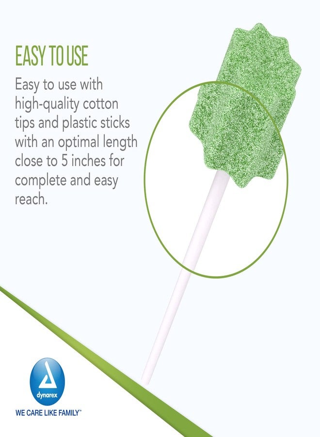 Dynarex Unflavored Oral Swabsticks, Cotton Swabs that Gently Clean, Moisten, and Refresh Mouth, Teeth, and Gums, Individually Wrapped - 1 Box of 250 - Image 3