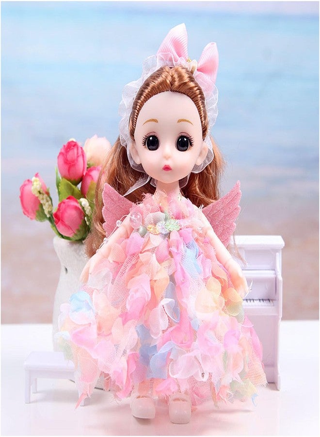 TNDCKP 4 Pcs 6 Inch Princess Girl Mini Dolls, Small Princess Dolls, Little Girl Miniature for 3+ Year Old Girls - Image 3
