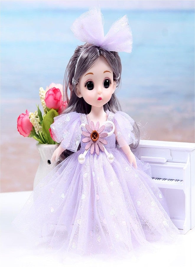 TNDCKP 4 Pcs 6 Inch Princess Girl Mini Dolls, Small Princess Dolls, Little Girl Miniature for 3+ Year Old Girls - Image 4