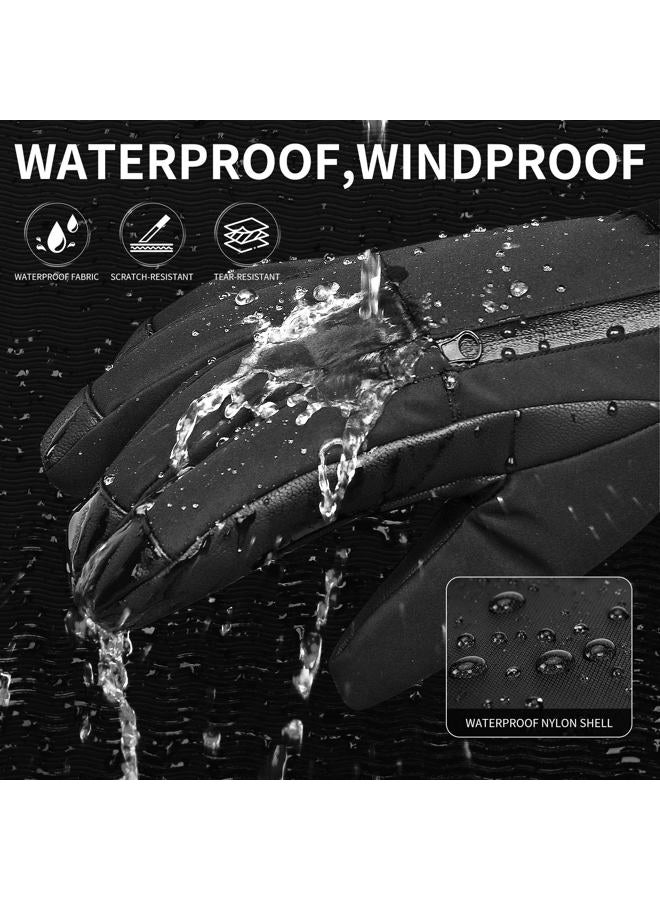 Odtmger Kids' Waterproof Snow Gloves - Touchscreen Mittens, Warm, for Cold Weather & Snowboarding - Image 2
