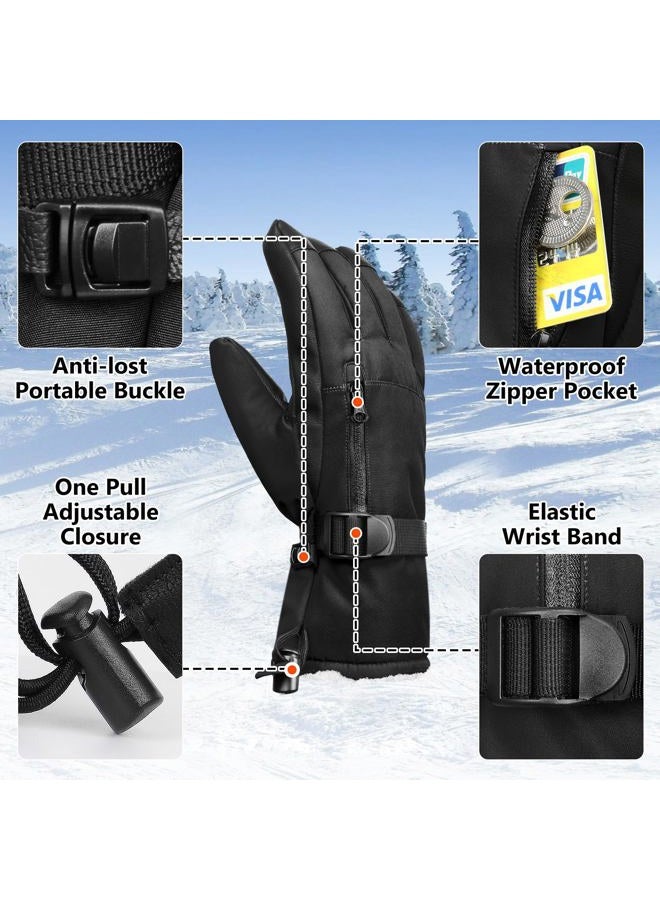 Odtmger Kids' Waterproof Snow Gloves - Touchscreen Mittens, Warm, for Cold Weather & Snowboarding - Image 4