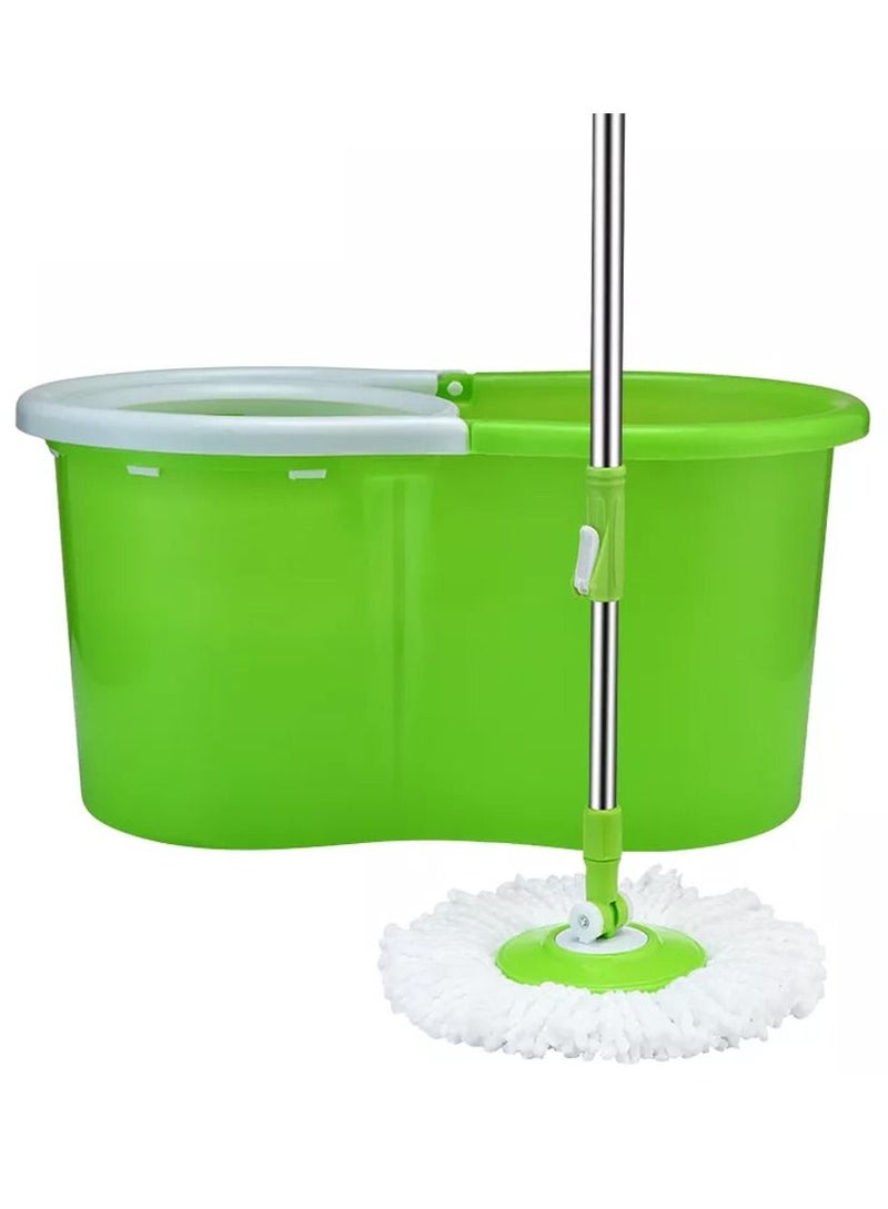 DubaiGallery 360° Spin Round Mop, Steel Centre with a Bucket Green  - Image 2