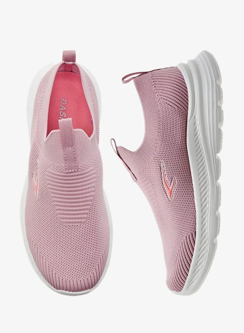 Dash Girls Textured Slip-On Sneakers with Pull Tab