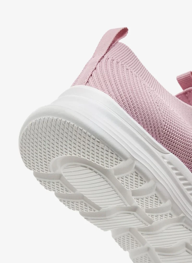 Dash Girls Textured Slip-On Sneakers with Pull Tab