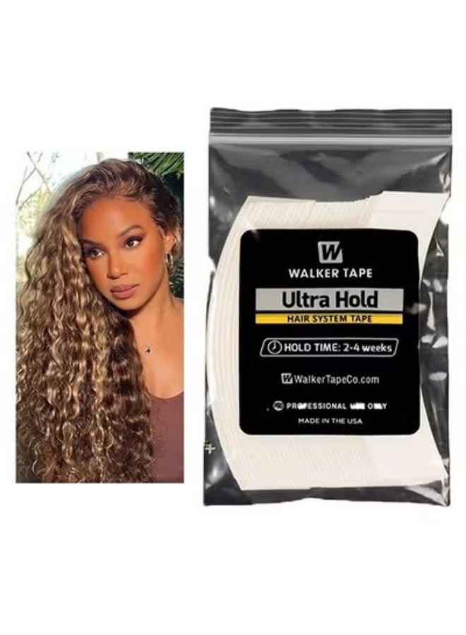 Walker Tape ,Double-sided Hair Extensions Tape, Wig Fixed Waterproof Tape for Scalp Hair Extensions Wig Tape Lace front Tape,Strip Adhesive Waterproof Tape - Image 1