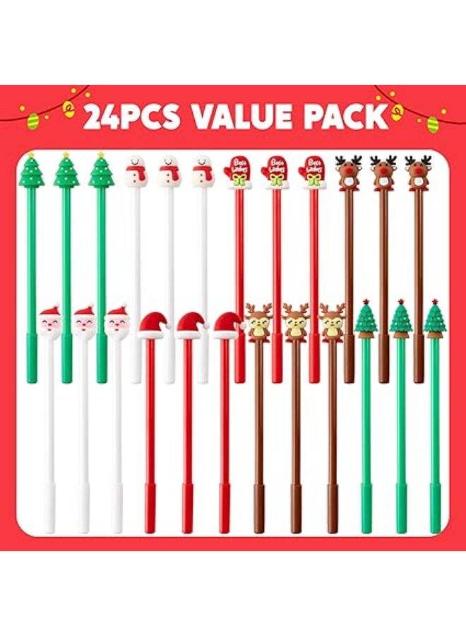 24 Pack Christmas Funny Bulk Gel Pens - Image 2