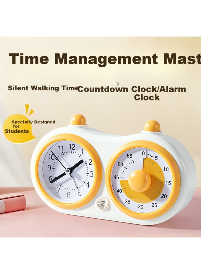 Qt-Timer Timer Children's Learning Visual Clock Alarm Clock Two-in-one Countdown Time Manager Timer Student Special Wake-up Artifact Christmas Gift Children - Image 3
