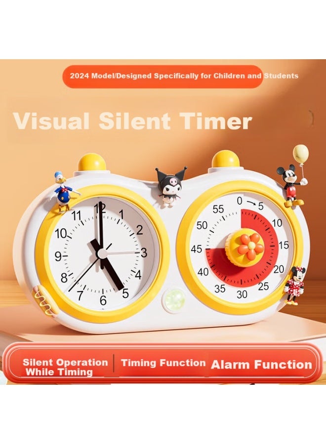 Qt-Timer Timer Children's Learning Visual Clock Alarm Clock Two-in-one Countdown Time Manager Timer Student Special Wake-up Artifact Christmas Gift Children - Image 1