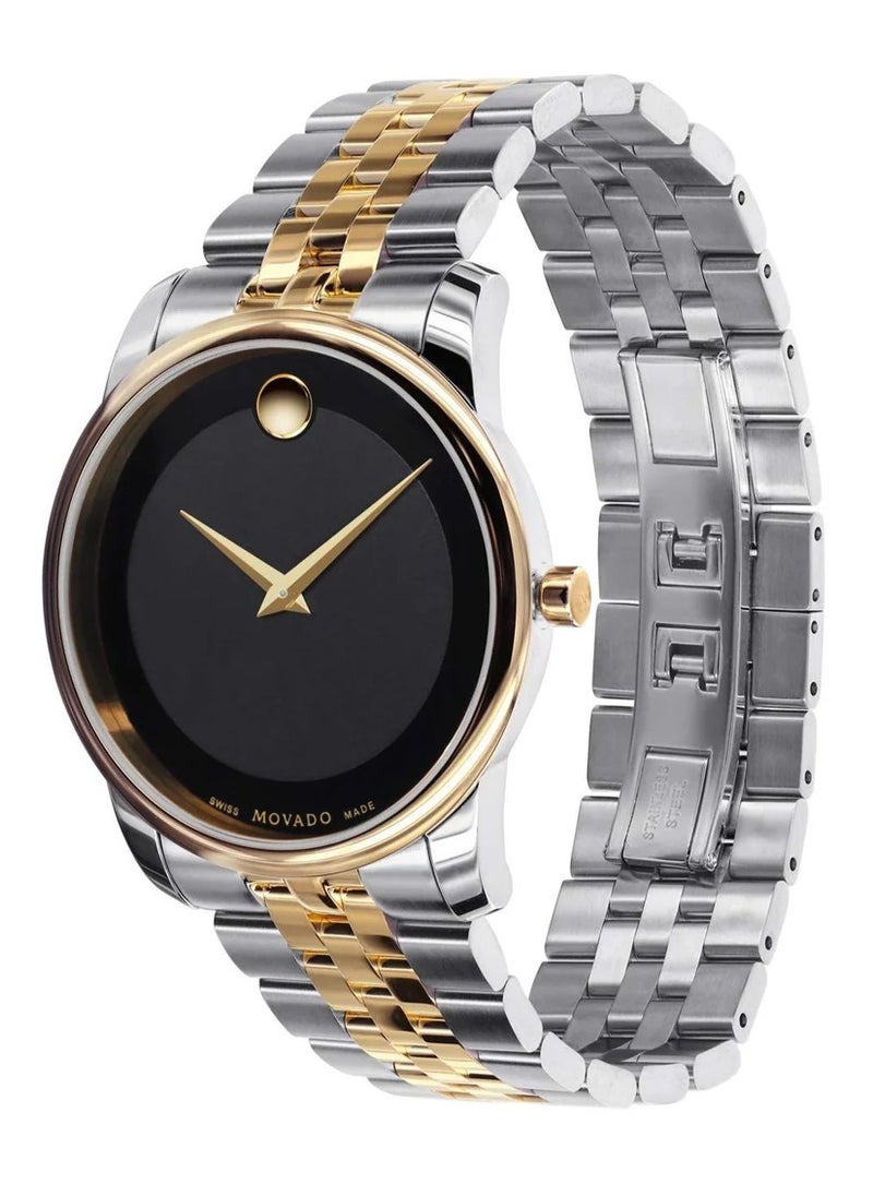 MOVADO BOLD - Movado Museum Classic Black Dial Two Tone Steel Strap Watch For Men - 606899 - Image 1