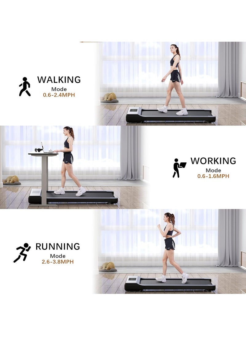Generic - Walking Pad Treadmills Under Desk for Home or Office with Remote Control Portable Treadmill in LED Display - Image 1