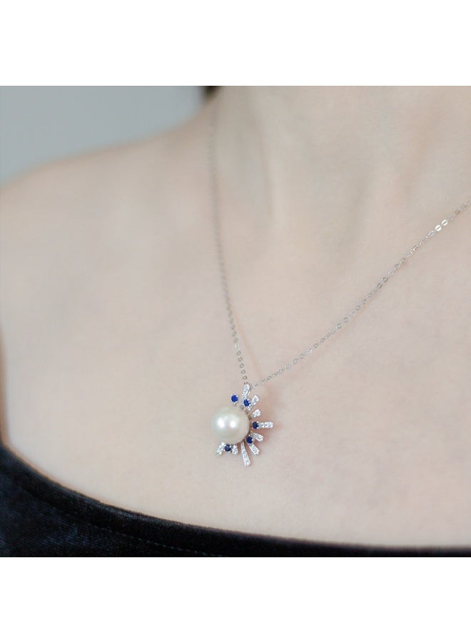 GOKAANDMESCHE 925 Sterling Silver Pendant Necklace with Freshwater Pearl and Gemstones - Image 3