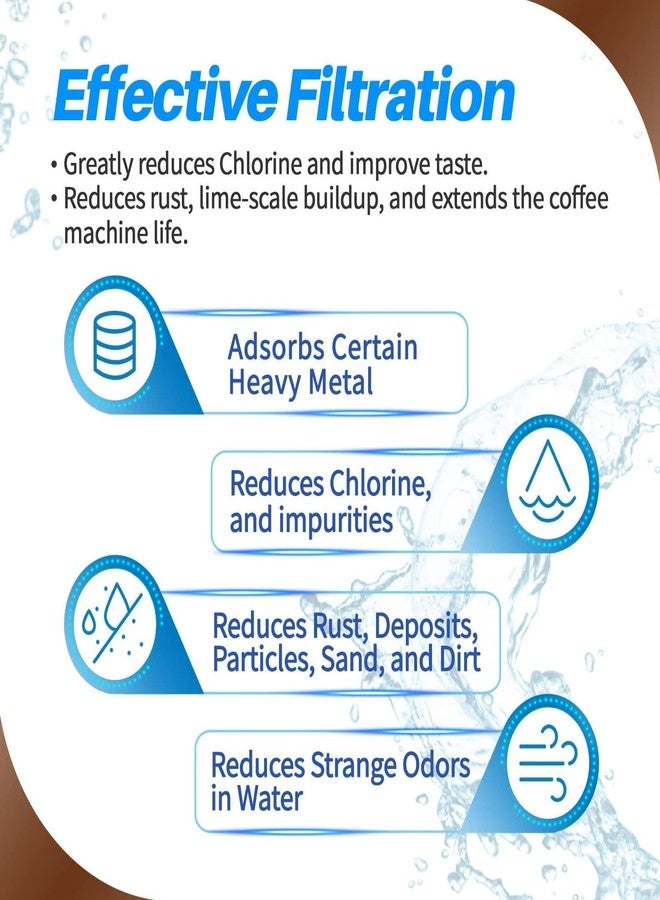 PrimaPure عبوة من 3 فلاتر مياه بديلة لماكينات القهوة PrimaPure، متوافقة مع فلاتر Jura Clearyl Blue 71445، 67879، ENA3، ENA5، J6، J9، J95. معتمدة وفقًا لمعيار NSF/ANSI 42 من قِبل IAPMO R&T. - Image 4