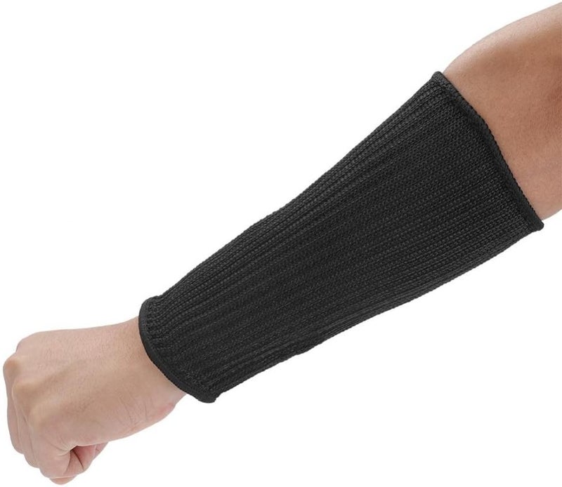 klarako Cut Resistant Arm Protection, Professional Safe Armband Arm Sleeves 1 Pair Stainless Steel Wire Cut Resistant Arm Gloves for Outdoor, Kitchen (2#) - Image 2